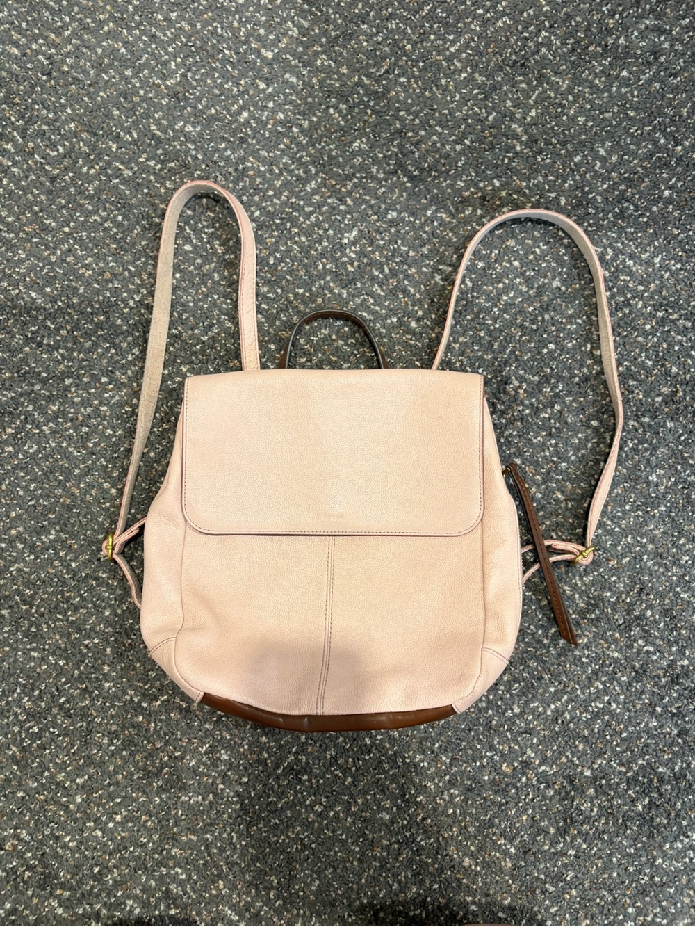 Women’s Blush Pink Leather Backpack - fossil